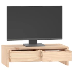 Stojan na monitor 50 x 27 x 15 cm masivní borové dřevo - obrázek 4