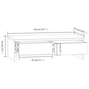 Stojan na monitor 50 x 27 x 15 cm masivní borové dřevo - obrázek 9