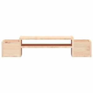 Stojan na monitor 70 x 27,5 x 15 cm masivní borové dřevo - obrázek 5