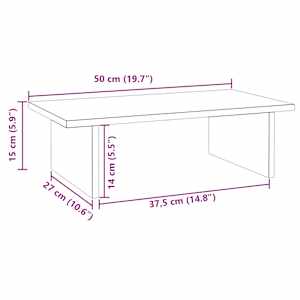 Stojan na monitor 50 x 27 x 15 cm masivní borové dřevo - obrázek 8