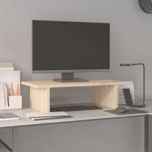 Stojan na monitor 50 x 27 x 15 cm masivní borové dřevo - obrázek 1