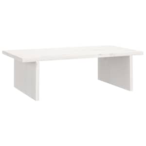 vidaXL monitorialus, valge, 50 x 27 x 15 cm, m&auml;nnipuit