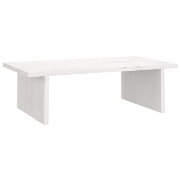 vidaXL monitorialus, valge, 50 x 27 x 15 cm, m&auml;nnipuit