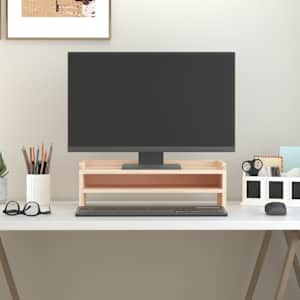 Stojan na monitor 50x24x16 cm masivní borové dřevo - obrázek 1