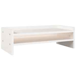 vidaXL monitorialus, valge, 50 x 24 x 16 cm, m&auml;nnipuit