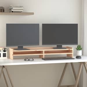Stojan na monitor 100 x 24 x 16 cm masivní borové dřevo - obrázek 3
