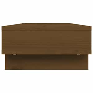 Stojan na monitor medově hnědý 60x27x14 cm masivní borové dřevo - obrázek 6