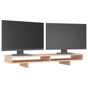 Stojan na monitor 100x27x14 cm masivní borové dřevo - obrázek 4