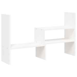 vidaXL monitorialus, valge, (39-72) x 17 x 43 cm, m&auml;nnipuit