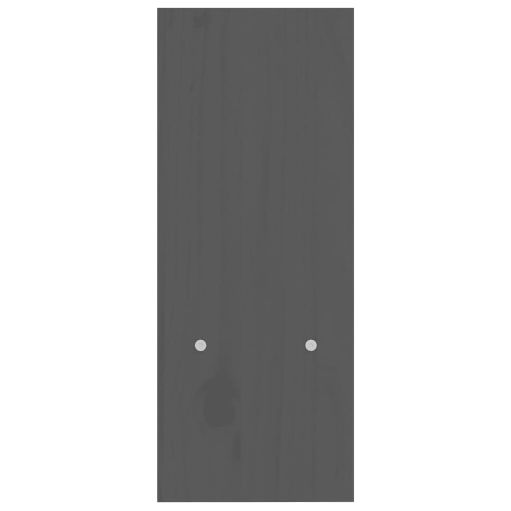 Szürke tömör fenyőfa monitorállvány (39-72) x 17 x 43 cm 