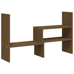 vidaXL monitorialus, meepruun, (39-72) x 17 x 43 cm, m&auml;nnipuit