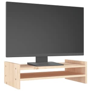 Stojan na monitor 50 x 27 x 15 cm masivní borové dřevo - obrázek 4