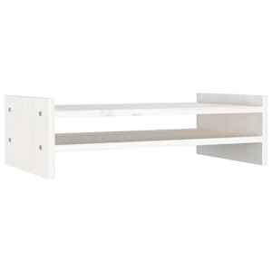 vidaXL monitorialus, valge, 50 x 27 x 15 cm, m&auml;nnipuit