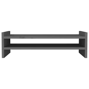 Stojan na monitor bílý 50x27x15 cm masivní borové dřevo - obrázek 5