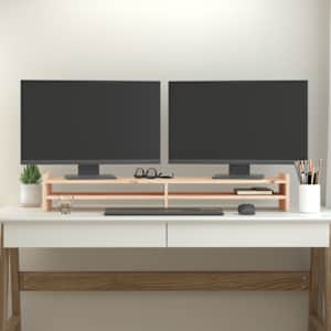 Stojan na monitor 100x27x15 cm masivní borové dřevo - obrázek 3