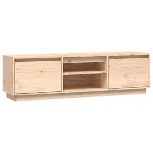 TV skříňka 140 x 35 x 40 cm masivní borové dřevo - obrázek 2