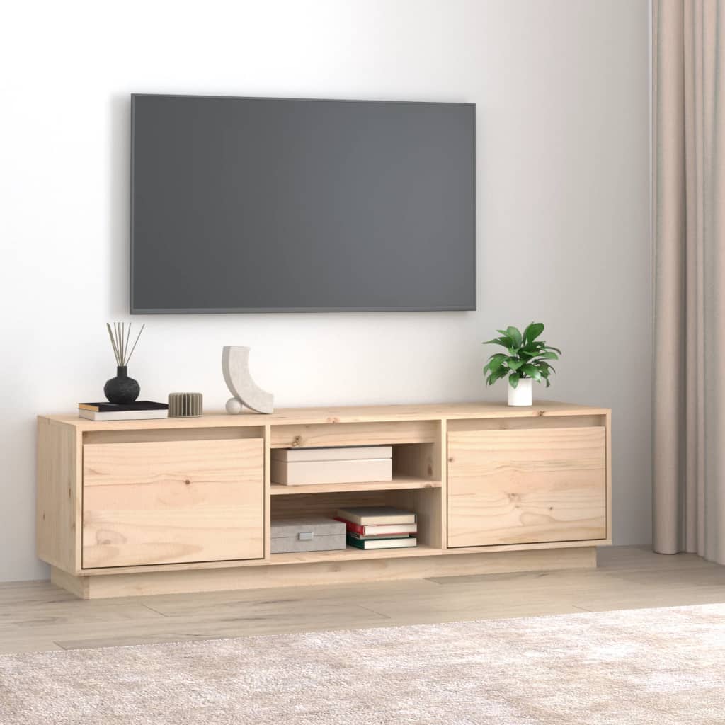 vidaXL Comodă TV, 140x35x40 cm, lemn masiv de pin