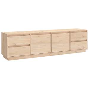 TV skříňka 176 x 37 x 47,5 cm masivní borové dřevo - obrázek 2