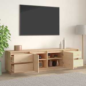 TV skříňka 176 x 37 x 47,5 cm masivní borové dřevo - obrázek 3