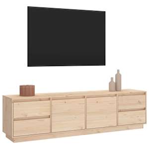 TV skříňka 176 x 37 x 47,5 cm masivní borové dřevo - obrázek 4