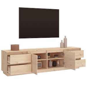 TV skříňka 176 x 37 x 47,5 cm masivní borové dřevo - obrázek 5