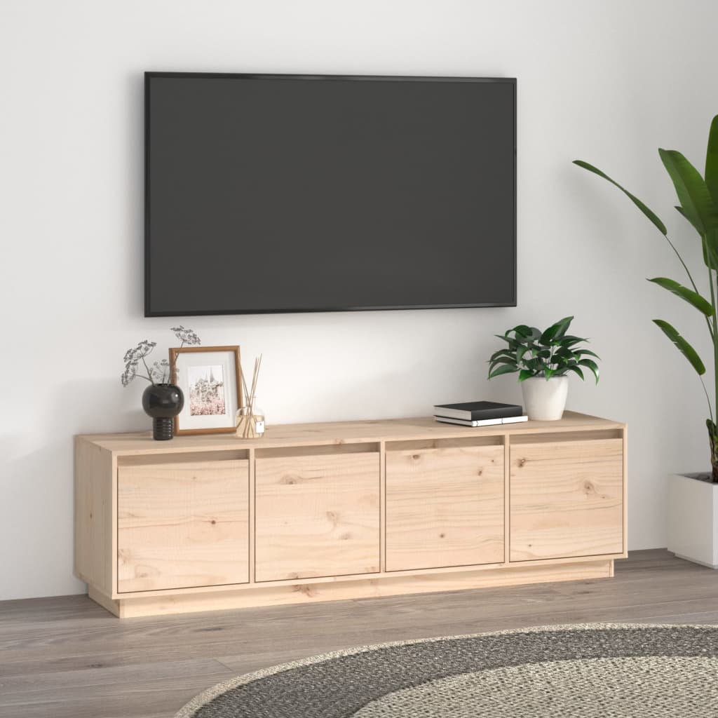 vidaXL Comodă TV, 156x37x45 cm, lemn masiv de pin