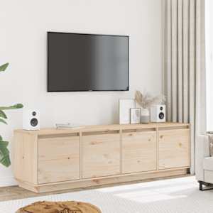 TV skříňka 156 x 37 x 45 cm masivní borové dřevo - obrázek 1