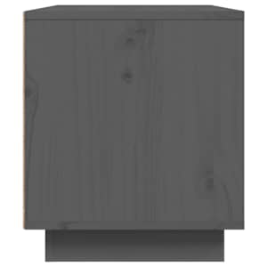 TV skříňka šedá 80 x 35 x 40,5 cm masivní borové dřevo - obrázek 6
