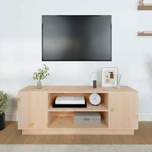 TV skříňka 110x35x40,5 cm masivní borové dřevo - obrázek 3