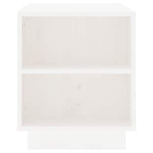 TV skříňka bílá 110 x 35 x 40,5 cm masivní borové dřevo - obrázek 6