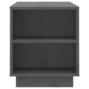 TV skříňka šedá 110x35x40,5 cm masivní borové dřevo - obrázek 6