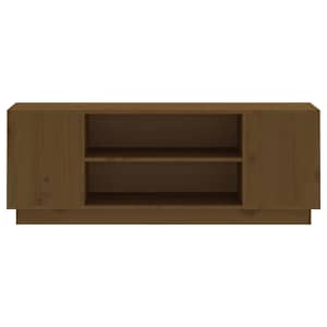 TV skříňka medově hnědá 110x35x40,5 cm masivní borové dřevo - obrázek 5