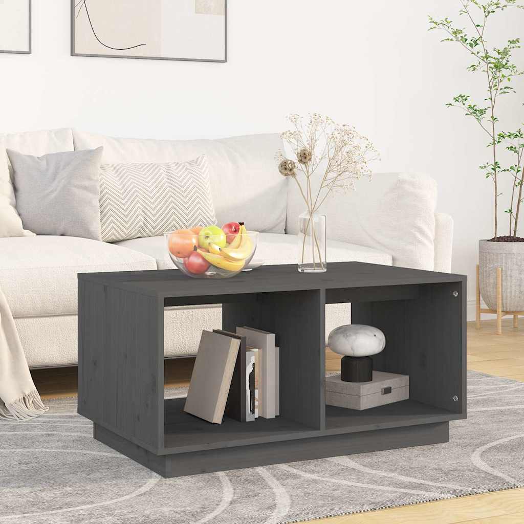 vidaXL sofabord 80x50x40 cm massivt fyrretræ