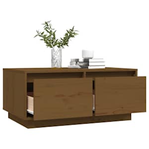 Konferenční stolek medově hnědý 80x50x35 cm masivní borovice - obrázek 5