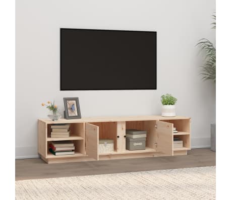 vidaXL Comodă TV, 156x40x40 cm, lemn masiv de pin