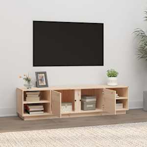 TV skříňka 156 x 40 x 40 cm masivní borové dřevo - obrázek 3