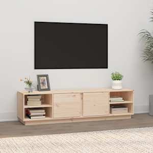 TV skříňka 156 x 40 x 40 cm masivní borové dřevo - obrázek 1