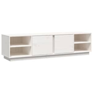vidaXL telerikapp, valge, 156 x 40 x 40 cm, m&auml;nnipuit