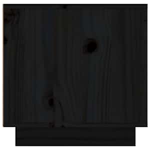 TV skříňka černá 156 x 40 x 40 cm masivní borové dřevo - obrázek 8