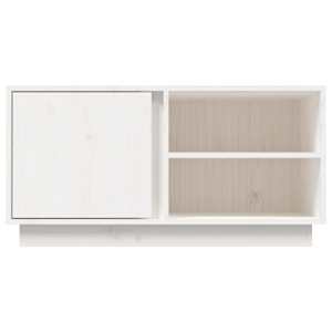 TV skříňka bílá 80x35x40,5 cm masivní borové dřevo - obrázek 6