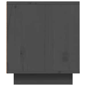 TV skříňka šedá 80 x 35 x 40,5 cm masivní borové dřevo - obrázek 8