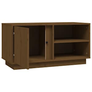 TV skříňka medově hnědá 80x35x40,5 cm masivní borové dřevo - obrázek 7