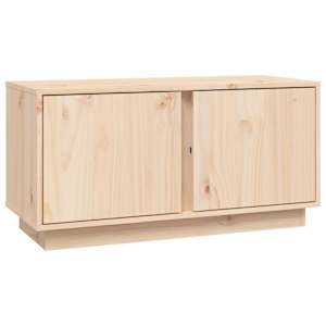 TV skříňka 80 x 35 x 40,5 cm masivní borové dřevo - obrázek 2