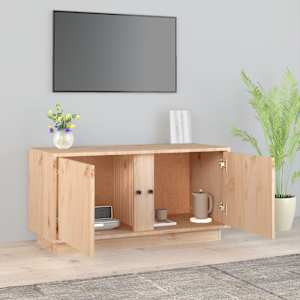 TV skříňka 80 x 35 x 40,5 cm masivní borové dřevo - obrázek 3