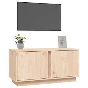 TV skříňka 80 x 35 x 40,5 cm masivní borové dřevo - obrázek 4