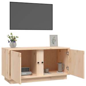 TV skříňka 80 x 35 x 40,5 cm masivní borové dřevo - obrázek 5