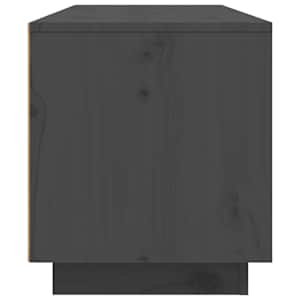 TV skříňka šedá 80 x 35 x 40,5 cm masivní borové dřevo - obrázek 8