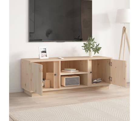 vidaXL TV Cabinet 110x35x40.5 cm Solid Wood Pine