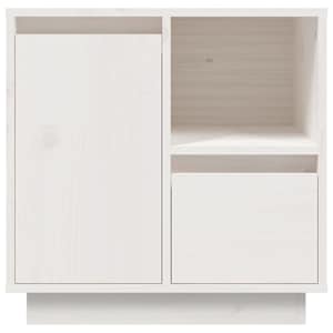 Noční stolky 2 ks bílé 50 x 34 x 50 cm masivní borové dřevo - obrázek 7