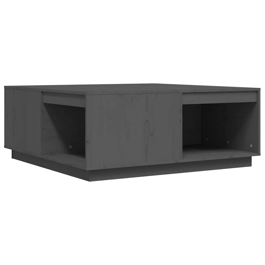 vidaXL Konferenční stolek šedý 100x101x40,5 cm masivní borové dřevo